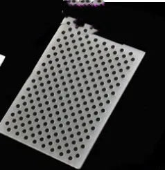 Plastic folding cake decorating mould showing windmill and five-pointed star design options