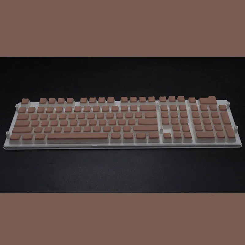 108 key pudding cream translucent mechanical keyboard keycap set in two-colour milk skin design