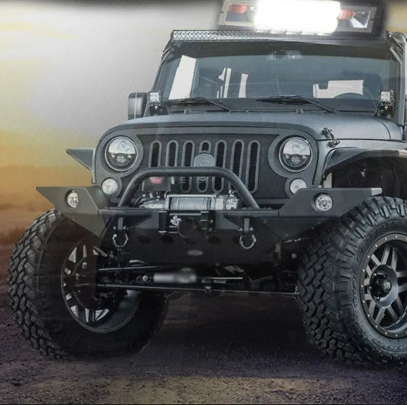 Black die-cast aluminium car auxiliary LED spotlight light for off-road and work use.