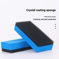 Car repair wax kit with A and B wax bottles and a frosted sponge applicator for scratch removal.