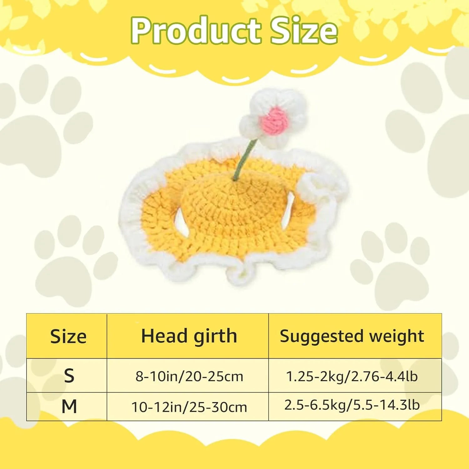Soft knitted cartoon design hat for a cat or small dog on a mannequin head, shown in green.