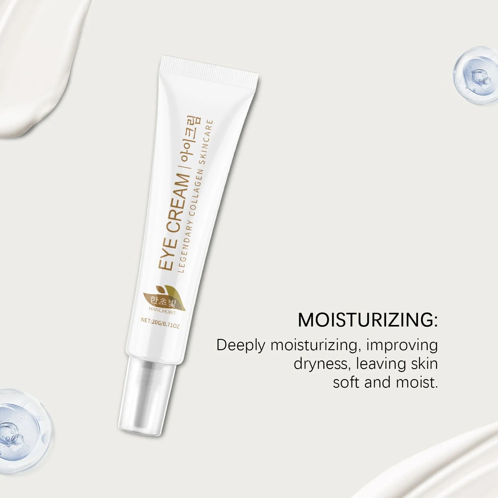 20g jar of collagen and hyaluronic acid eye cream for under-eye moisture
