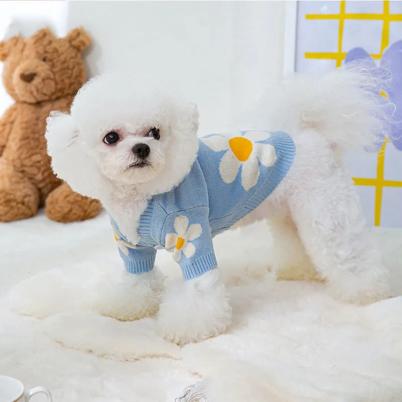 Polyester pet clothing for small dogs and cats in checkerboard patterns with five size options