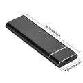 6TB mini mobile hard disk with metal shell in black, blue, orange, red, or silver colour options