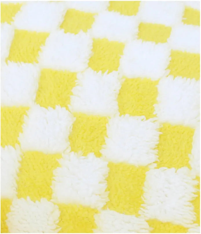 Plush pet nest bed for small medium dogs in black, pink, or yellow colour options