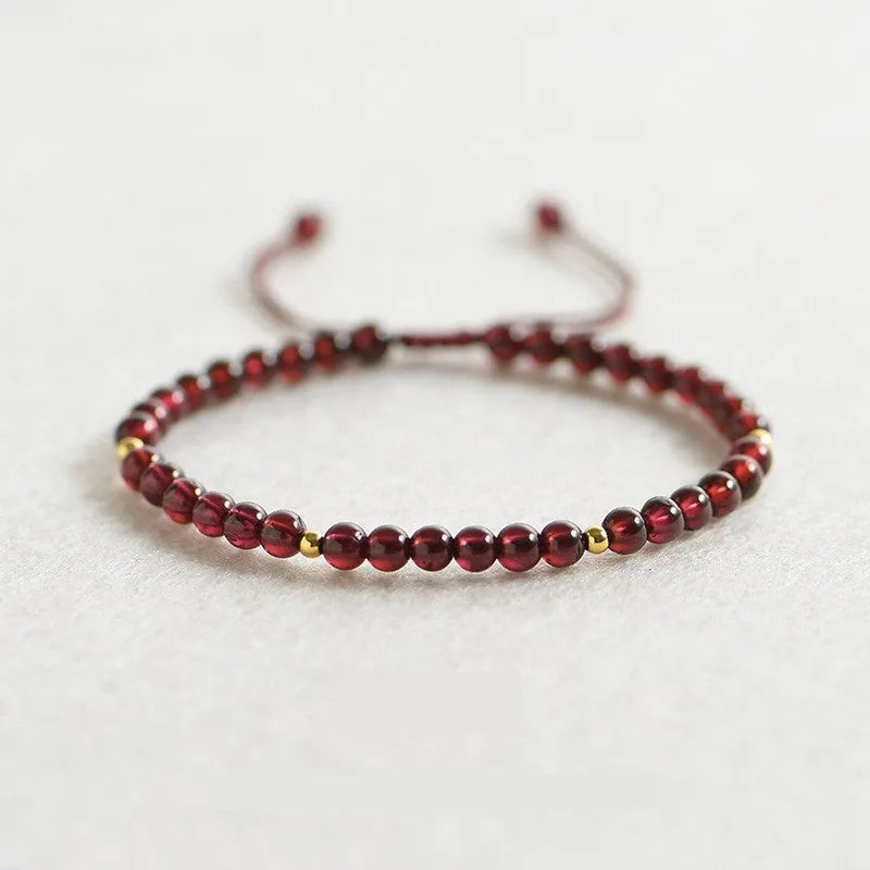 Women's crystal bracelet with freshwater pearls and geometric shapes in simple style
