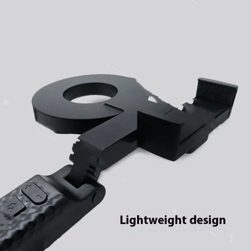 Black handheld LED fill light for phone photography measuring 14.5x25.8x4.7cm