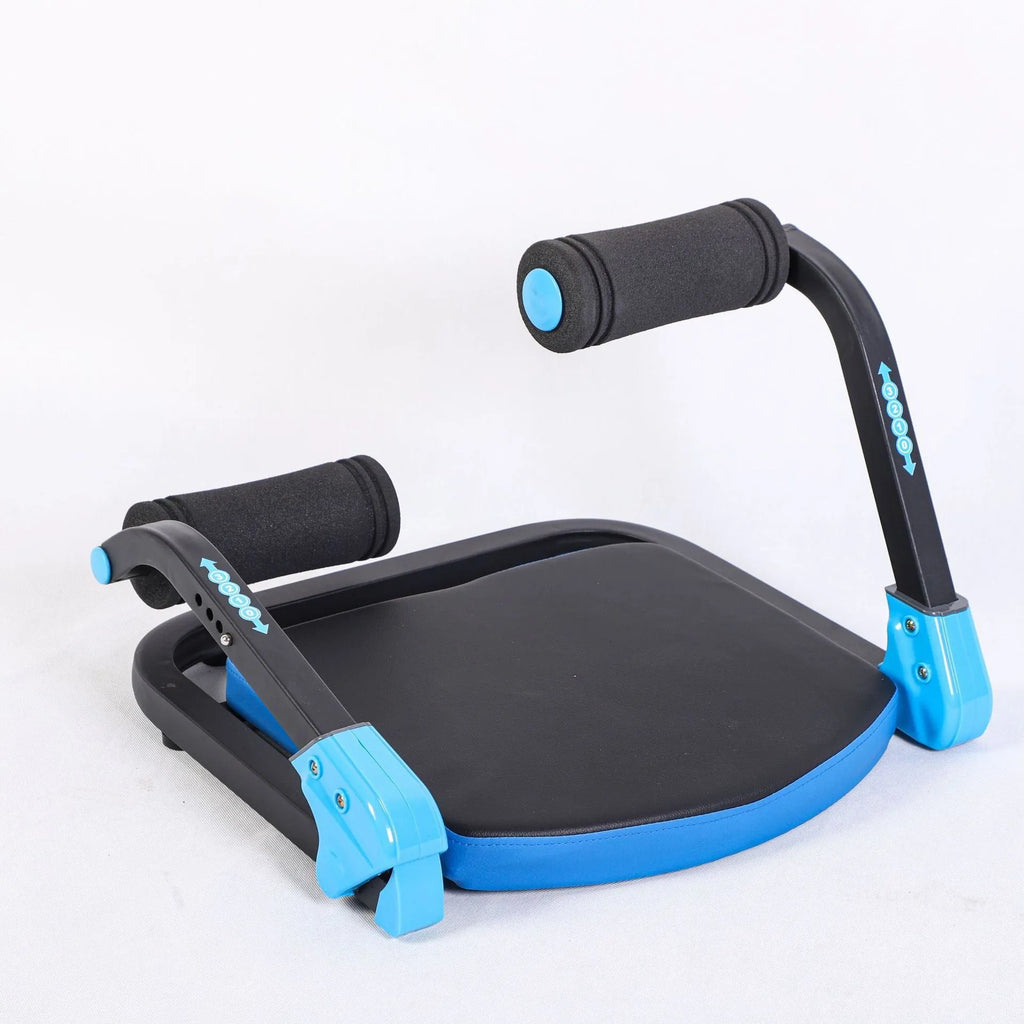 Sky blue and red mini abdominal exercise device for core training