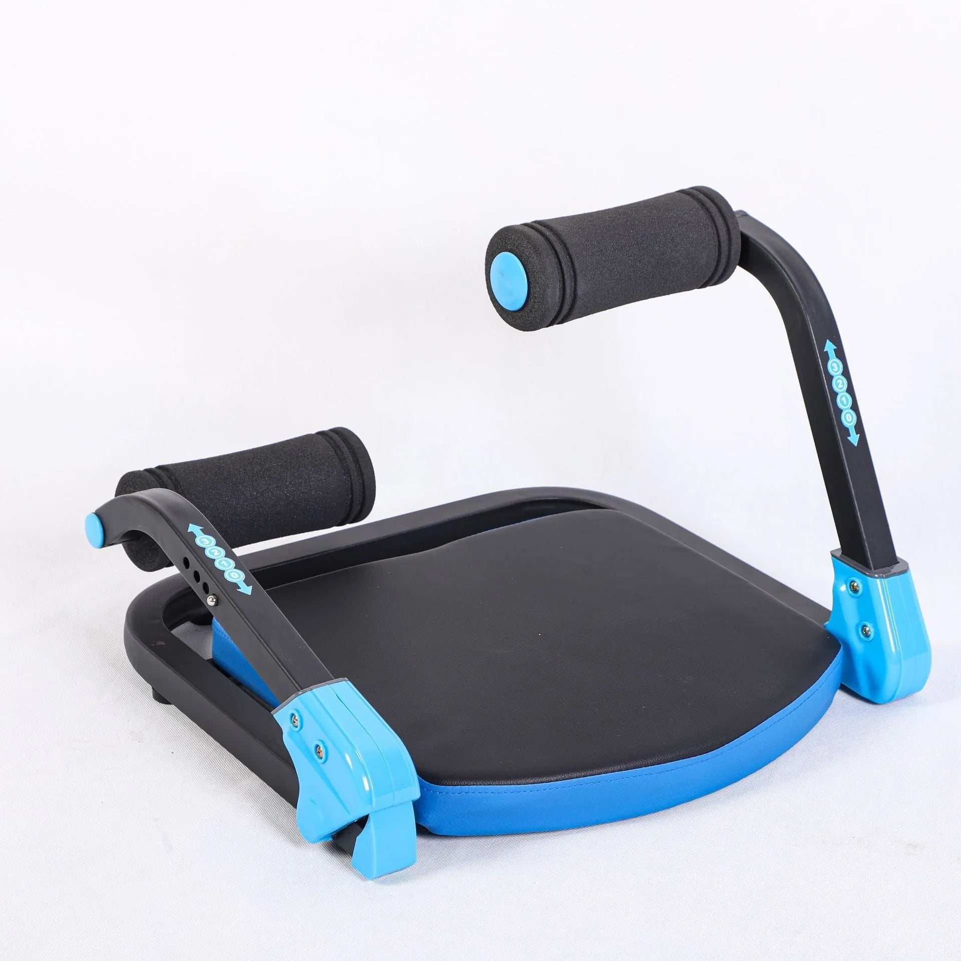 Sky blue and red mini abdominal exercise device for core training