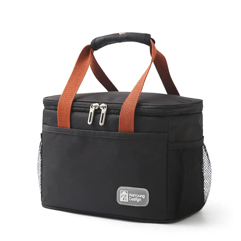 Insulated crossbody picnic bag with shoulder strap in grey colour showing 15 litre capacity
