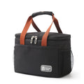 Insulated crossbody picnic bag with shoulder strap in grey colour showing 15 litre capacity