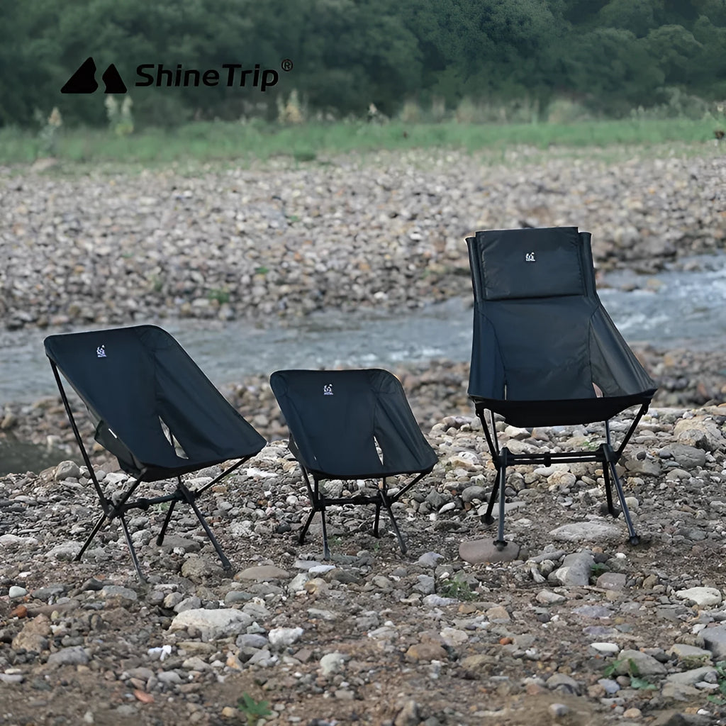 Aluminium alloy foldable moon chair with Oxford cloth seat in army green colour