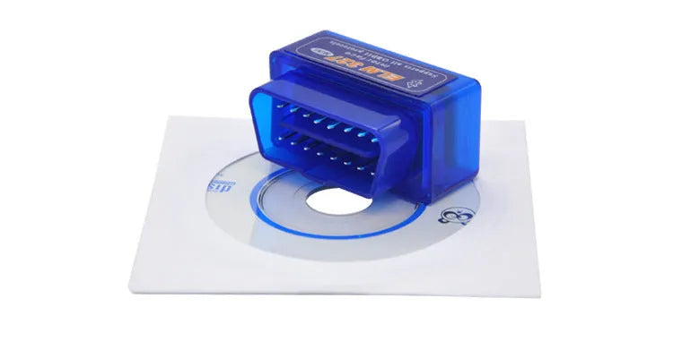 Bluetooth OBD2 automotive fault code scanner with compact design for vehicle diagnostics