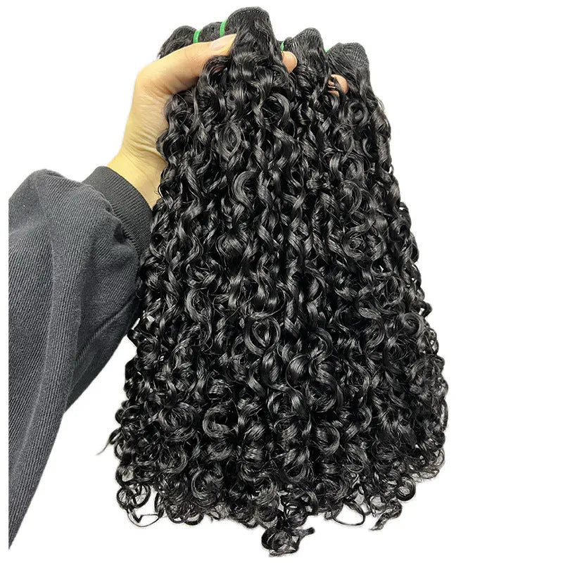 A real human hair front lace wig in pissy 06 colour, shown in a natural style.
