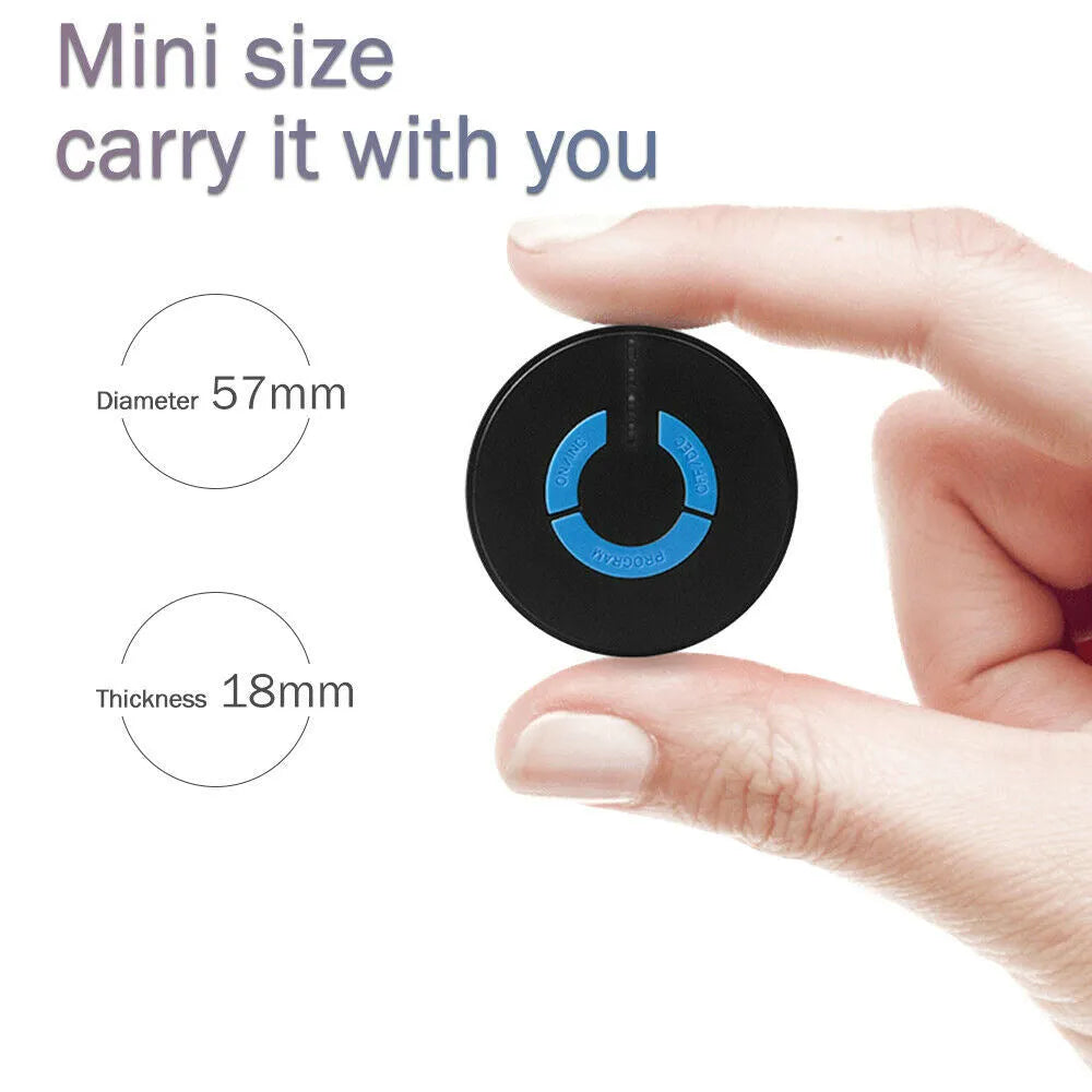 Black HQ-185 mini electric shoulder and neck massager with compact 15 cm design