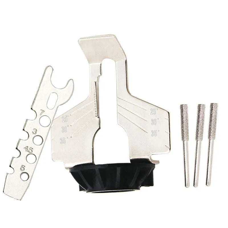 Silver metal chain grinding machine accessory for electric grinder with 20mm length