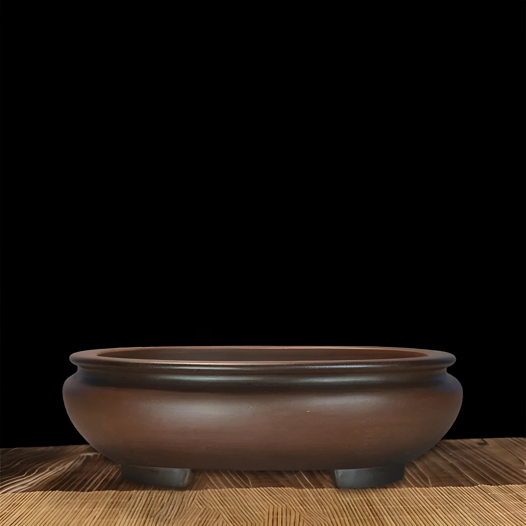 Handmade classical purple sand flowerpot measuring 58x47x18cm for indoor desktop gardening