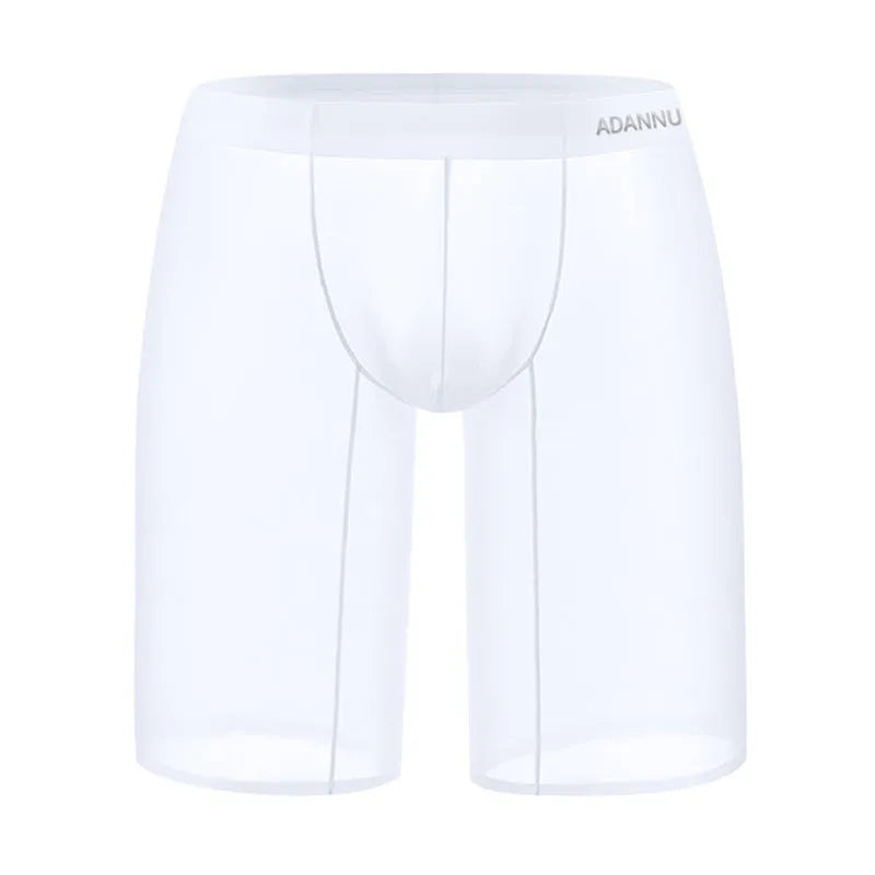 Men's seamless nylon mesh shorts in black, white, or pink colours