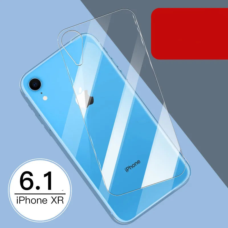 iPhone 11 Pro Max tempered glass screen protector with rear film showing 10D explosion-proof edges.