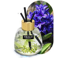 Creative glass bottle car perfume ornament for loose incense aromatherapy, shown in various colour scents.