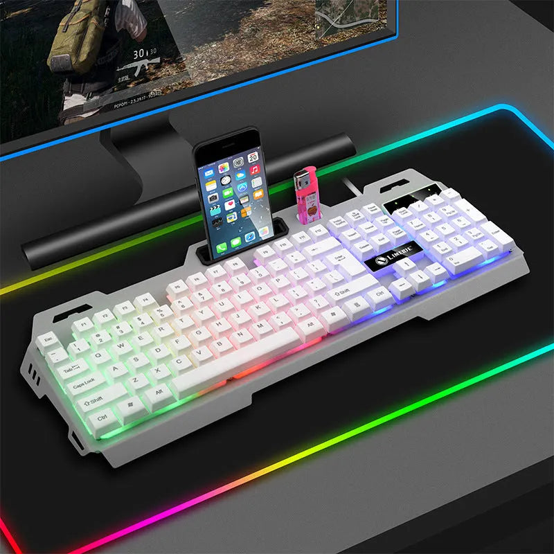 Limei K19 black gaming keyboard and T19 mouse suit for e-sports