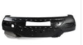 Matte black plastic vehicle bumper for impact protection