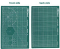 A3 self healing cutting mat with centimetre grid lines in green, black, or grey colour options