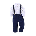 Blue European-American style boys suit with jacket and trousers for ages 8+ and heights 90-130cm