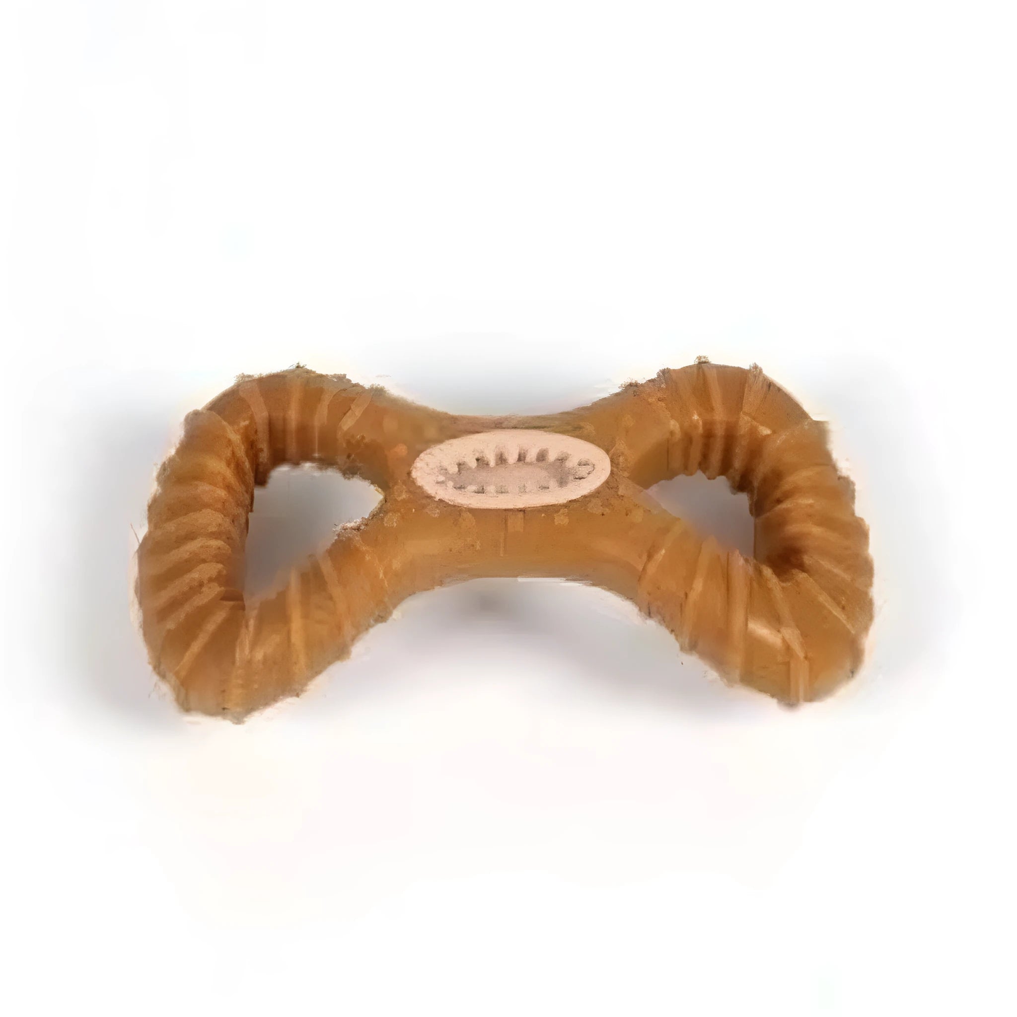 Durable rubber dog chew bone toy for teeth cleaning, shown in 8-shape and Y-shape designs.