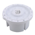 White plastic brush holder for painting with 16.5 cm diameter and 9 cm height