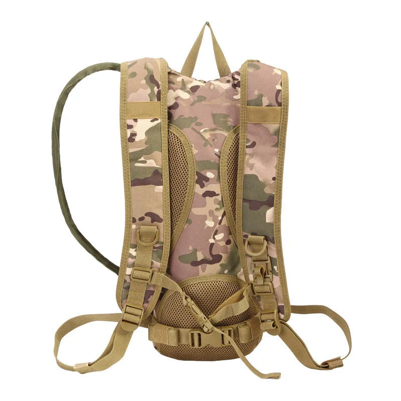 Tactical camouflage cycling backpack with large capacity for outdoor sports