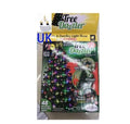 64 LED Christmas tree light string measuring 1.8 metres with button control for dimming and colour changing