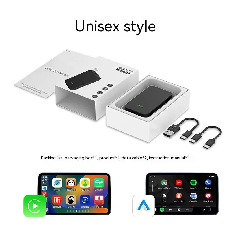 Vehicle car audio and video entertainment box for wired to wireless conversion