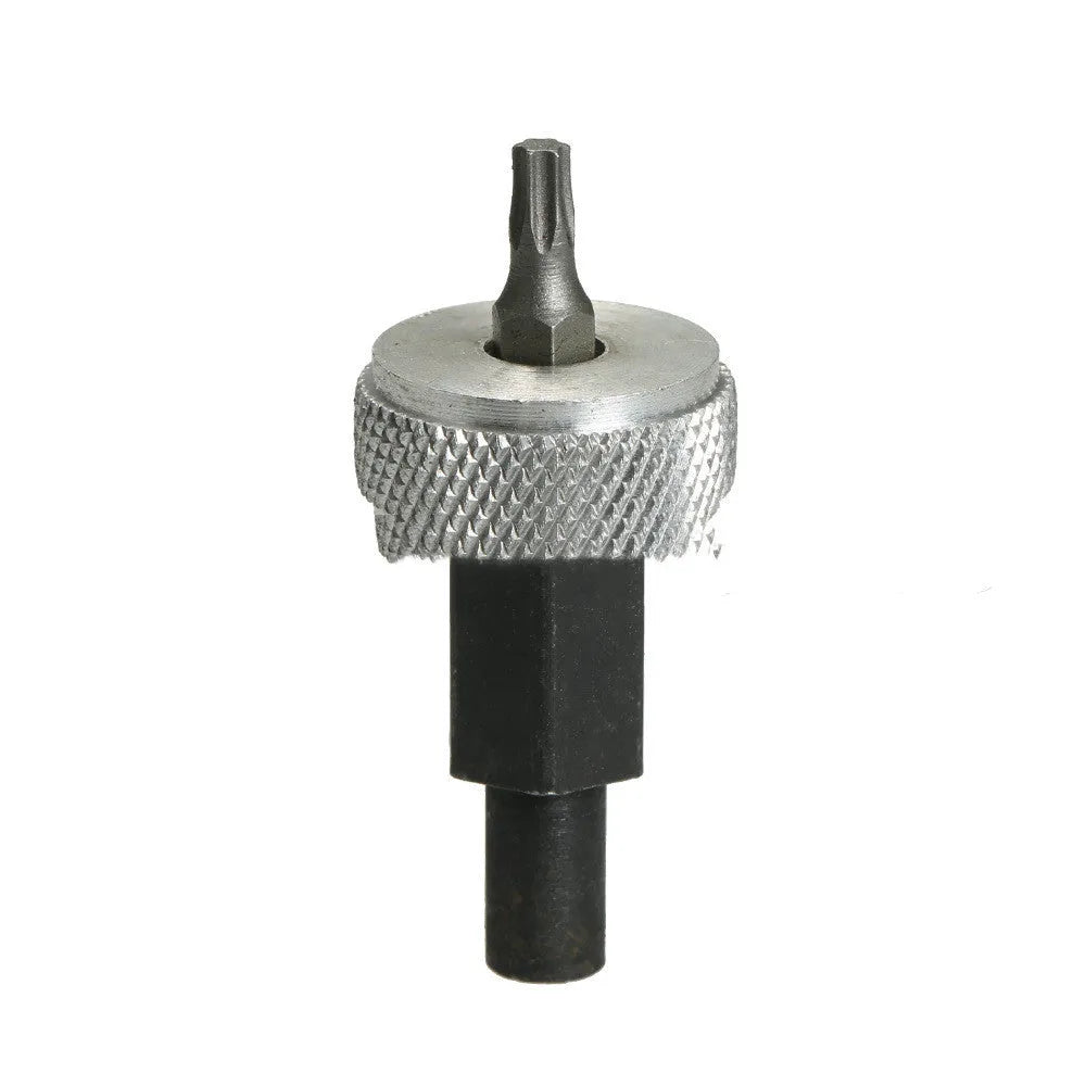 Ignition module wrench tool for automotive distributor blocks with knurled aluminium knobs