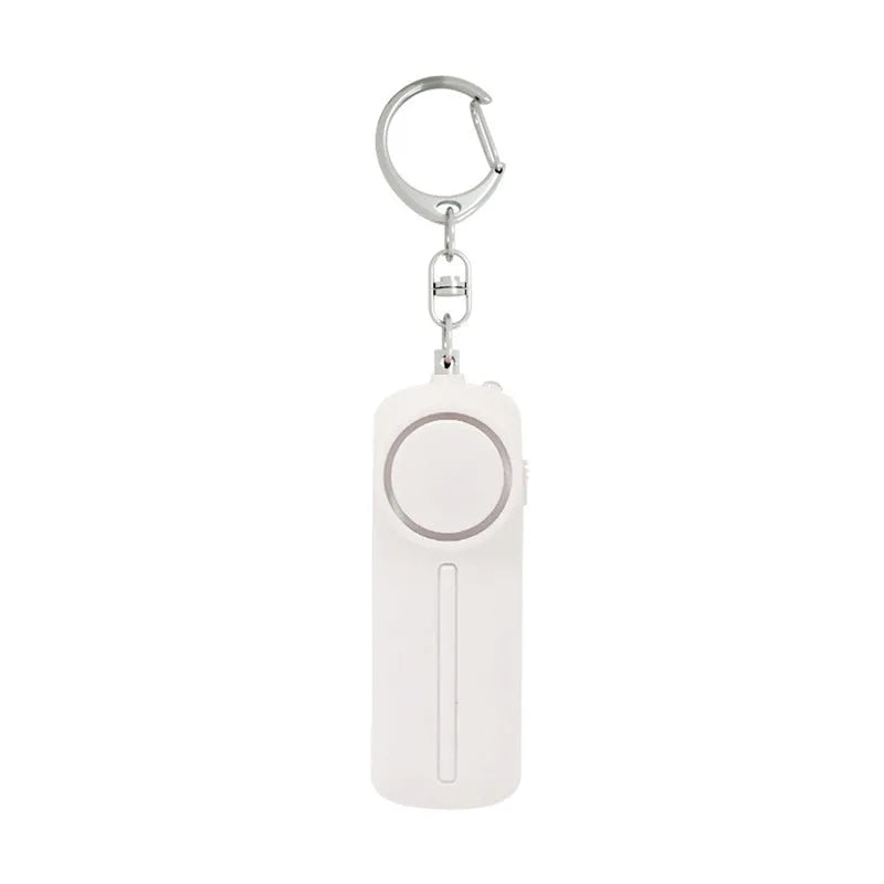 Girls personal safety alarm in various colours with compact design and LED light