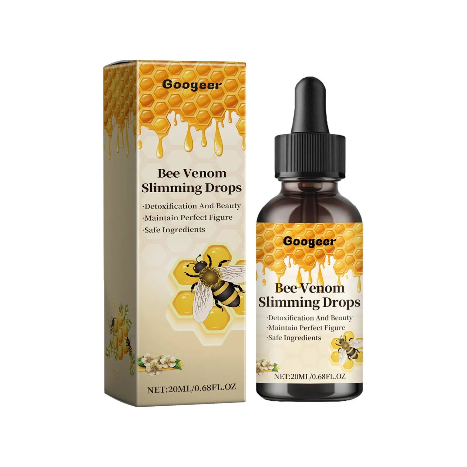 Care Drops 20ml light body treatment bottle for body skin care applications