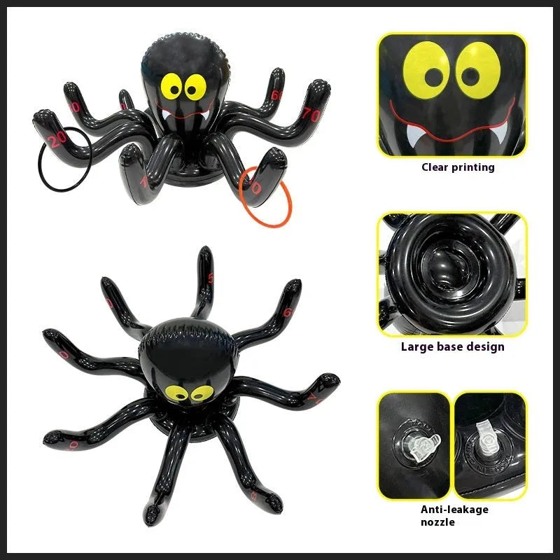 PVC inflatable ferrule throwing toy in assorted Halloween styles for teenagers