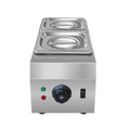 Commercial electric chocolate melting machine with double pot design and temperature control display