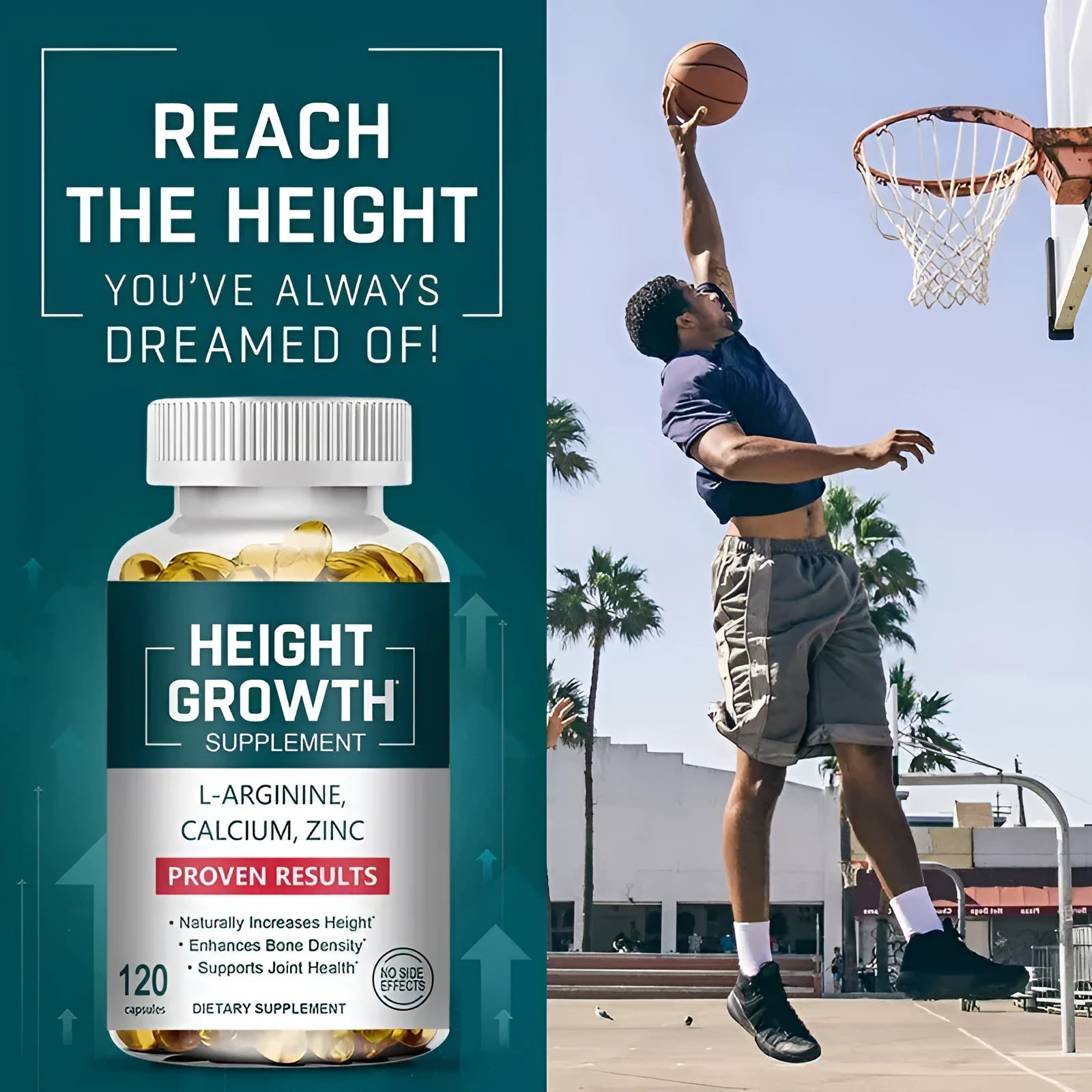 Bottle of edible soft gel vitamin capsules for adults, with a choice of 60, 90, or 120 tablets.
