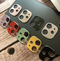 Metal camera lens protection ring for iPhone 11 and iPhone 11 Pro in various colour options.