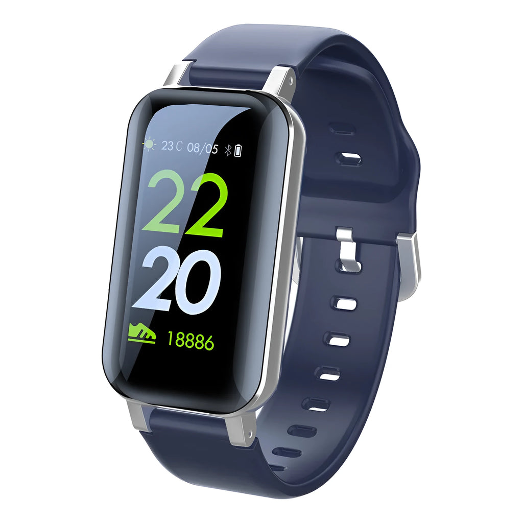 Call Bracelet smart wristband for heart rate monitoring in black, blue, or coffee colour.