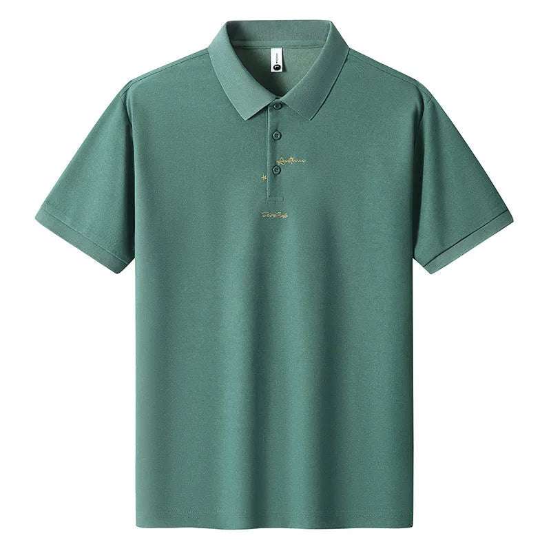 Men's loose fit casual cotton t-shirt in white, shown front-on, with short sleeves.
