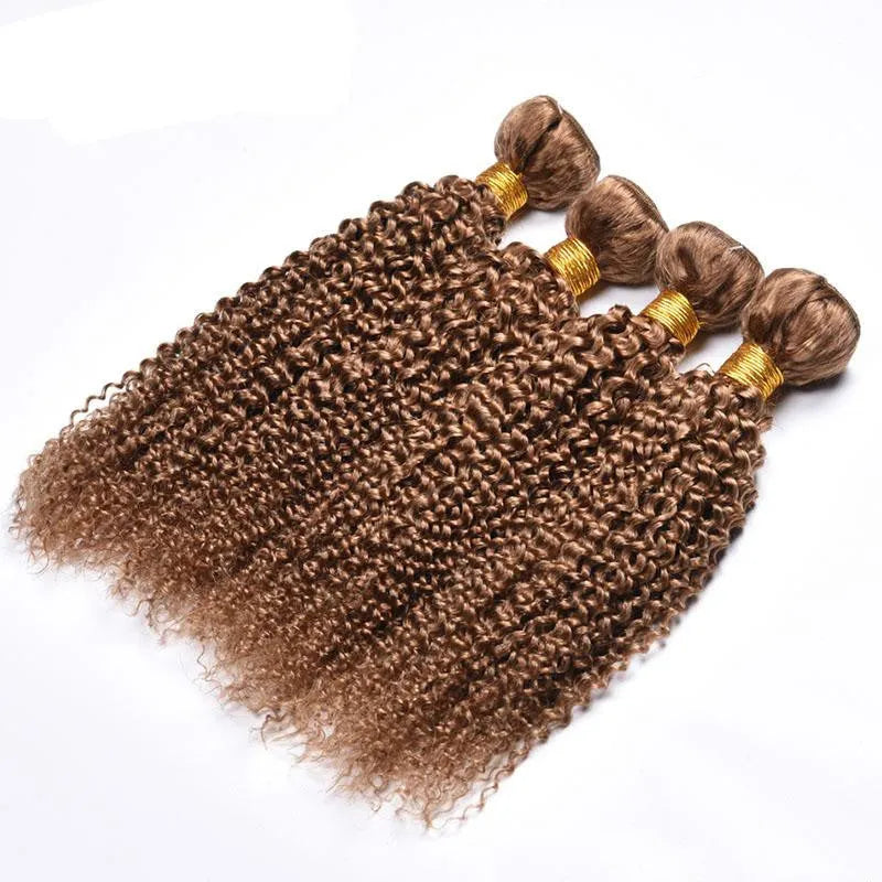 Kinky curly wave human hair wig medium length 10 to 24 inches mechanically processed