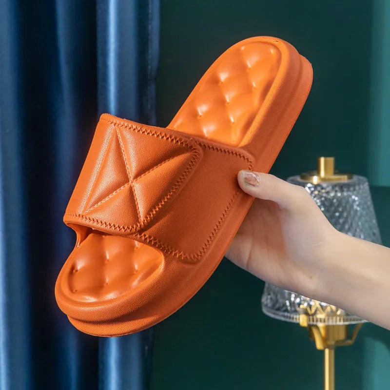 EVA bath slippers with thick sole in various colours for bathroom safety