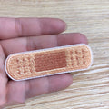 Computer embroidered cloth patch badges with decorative stitching for DIY clothing projects