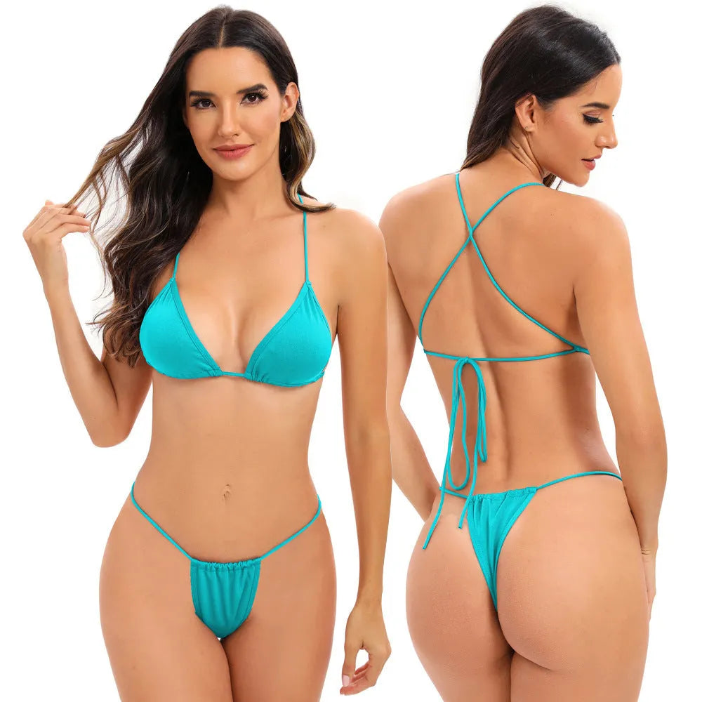 Women's cross strap swimsuit in milk silk fabric available in multiple colours with chest pad options