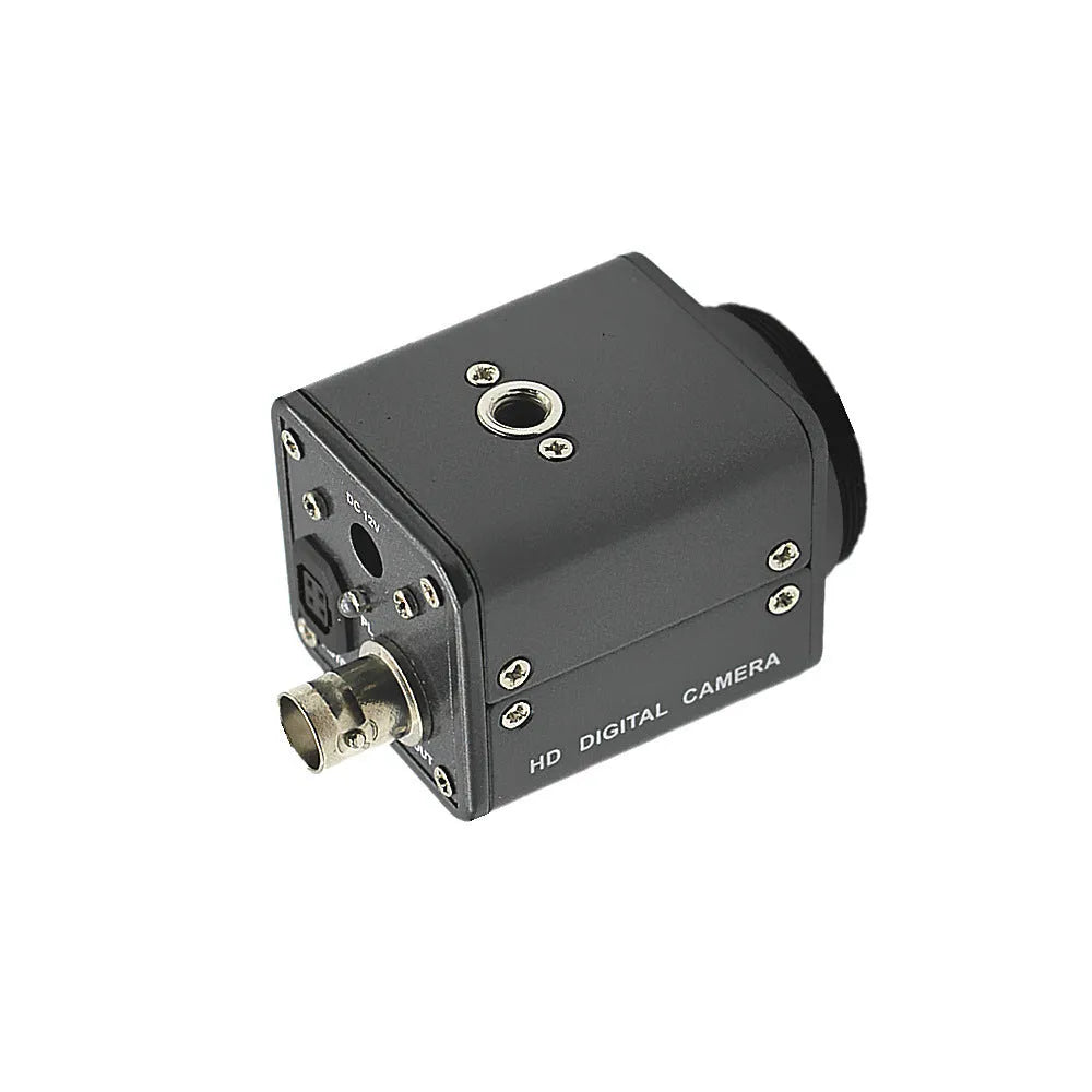 HC-109 mini mechanical microscope industrial camera with metal housing and gun-style design