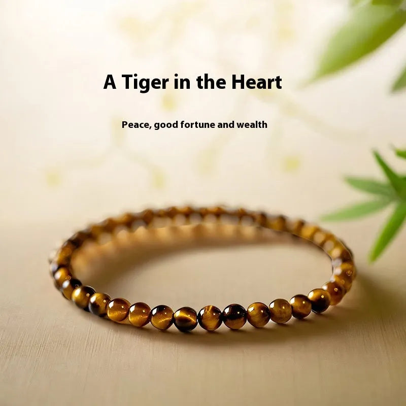New Chinese style tigereye bracelet with geometric beads in three size options