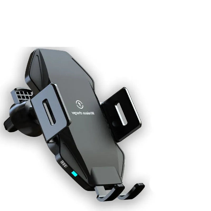 T3 car wireless charger in matte black with touch-sensitive surface and Type-C connection