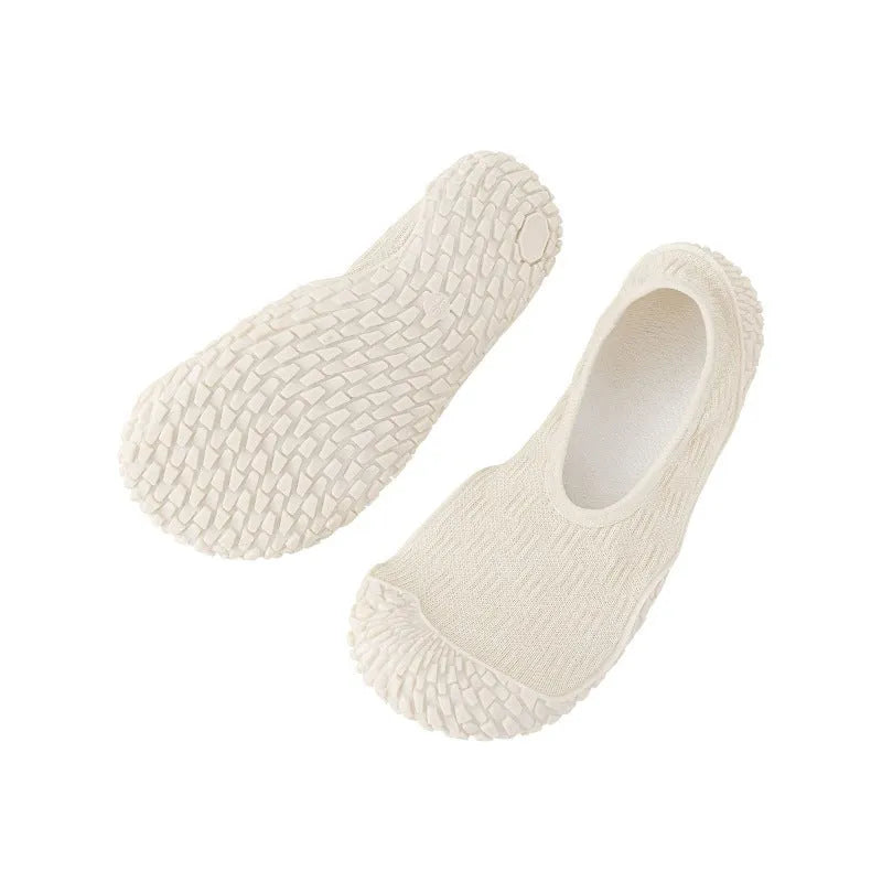 Women's indoor fitness shoes with soft rubber sole and breathable mesh lining in multiple colour options